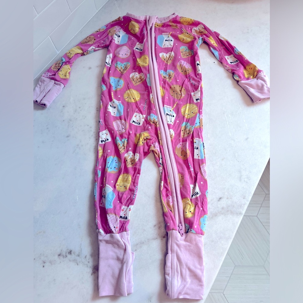 Little Sleepies Pink Milk and Cookies 3-6 months